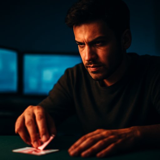 tk22 কার্ড ডিল করার হাতের দৃশ্য